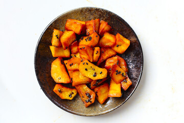 Daigaku imo with black sesame