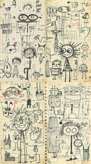 Fototapeta premium Grid Paper Stories