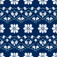 Knitting ethnic ornament seamless pattern