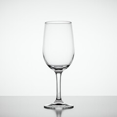 Fototapeta premium Empty wine glass with transparent background