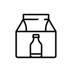 Bottle Packaging Container Box Icon For Web And Graphic Design