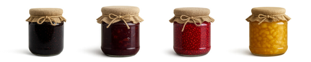 Collection of Gourmet Jams &ndash; Apple, Raspberry, Strawberry, and Currant

