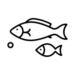 Fresh Fish Seafood Grocery Item Icon For Web And Graphic Design