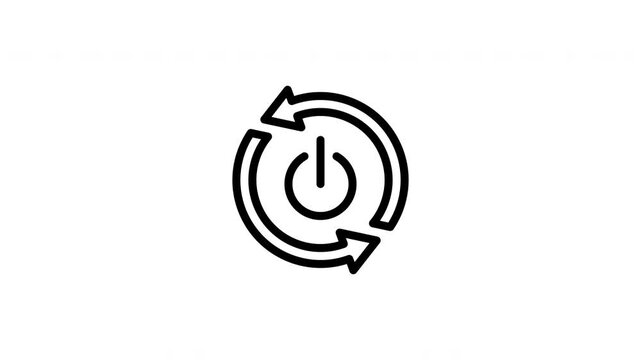 reboot animated icon