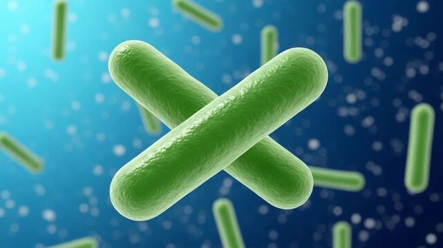 Microscopic View of Bacteria: A Detailed Look at Microbial Life.