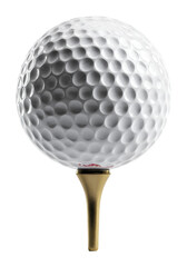 Golf tee action sports field game techniques isolated on transparent background