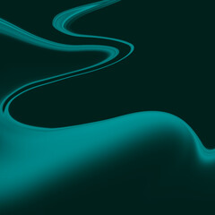 Teal Abstract Waves: Elegant Swirls Background