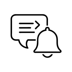 Speech Bubble Notification Reminder Icon For Web And Graphic Design