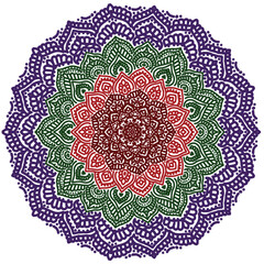 Signs and symbols. Circle pattern lotus or flower mandala art design. colorful, vintage, tradition, classic, dco, cycle, islamic, arabic, embroidery, bandana, Indian motifs, traditional, Turkish .