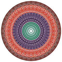 Signs and symbols. Circle pattern lotus or flower mandala art design. colorful, vintage, tradition, classic, dco, cycle, islamic, arabic, embroidery, bandana, Indian motifs, traditional, Turkish .