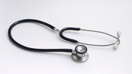 Doctor Wearing a Stethoscope in the Hospital: Explaining the Patient's Condition, Demonstrating Professional Medical Consultation and Humanistic Care in a Clinical Setting