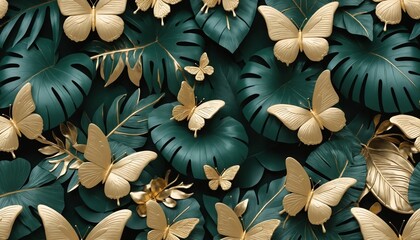 Tropical Green & Gold