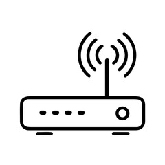 Wifi Modem Signal Device Icon For Web And Graphic Design