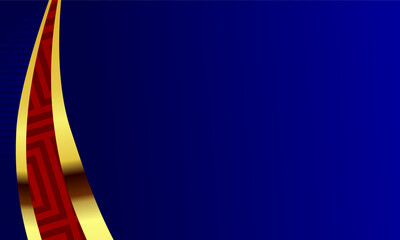 Luxury modern abstract background with golden curves and elegant dark gradient