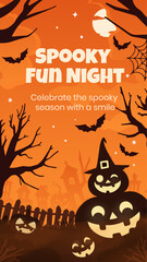 Halloween background with castle, graveyard and bats. Vector illustration.