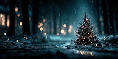 Close-up of a miniature Christmas tree on Christmas Day.