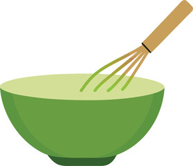 Matcha bowl with whisk