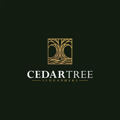 Cedar Tree luxury logo design ideas