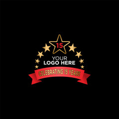 15 Anniversary logo design ideas