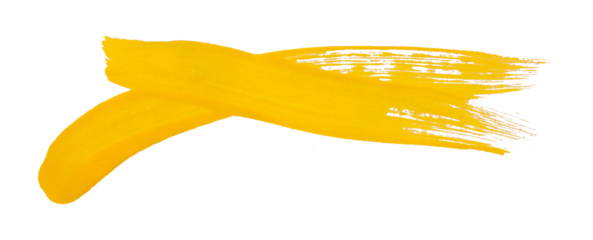 yellow watercolor background. Artistic hand paint. Isolated on transparent background.