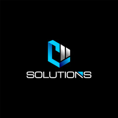 C Marketing Solutions modern logo design ideas