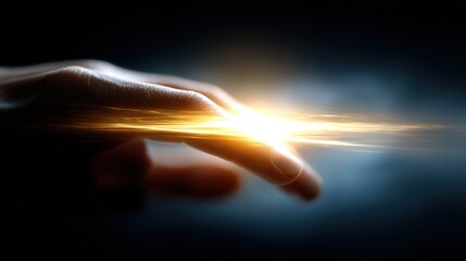 Light Touch Between Hand and Energy Source in Dark Environment