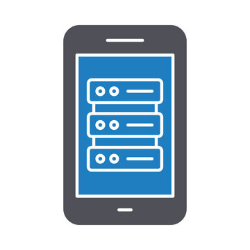 App database Vector Icon which can easily modify or edit