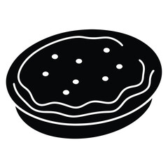 potato pancake vector icon