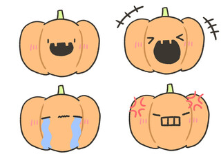ジャックオランタンの表情セット
