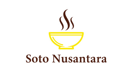 A simple, clean logo featuring a steaming bowl of soup with the text 