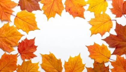autumn leaves frame
