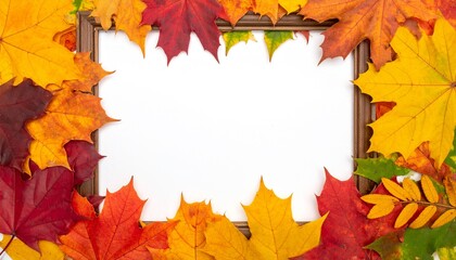 autumn leaves frame
