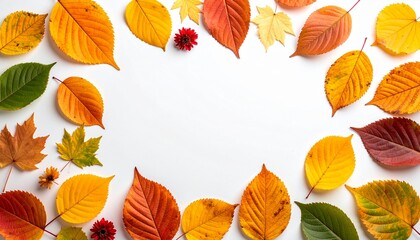 autumn leaves frame