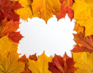 autumn leaves frame