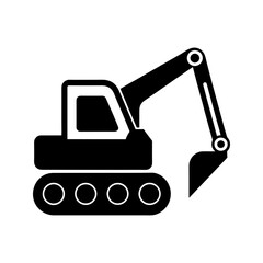 Excavator Icon Vector Illustration