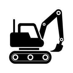 Excavator Construction Vehicle Icon