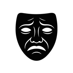 Tragedy Theater Mask Icon