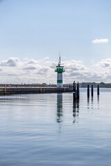 lighthouse in the harbor