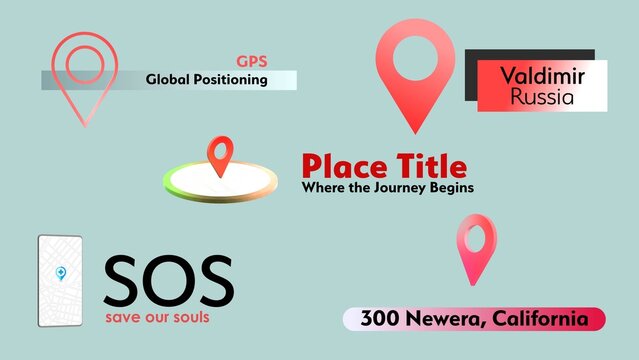 Modern Location Map Titles