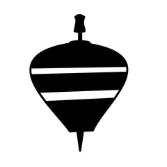 Obraz premium spinning top kids printable t for top for kids printable black silhouette.eps