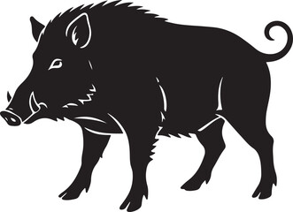 Wild Boar Silhouette Hog & Pig