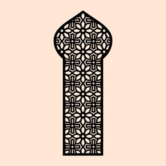 Islamic geometric ornament vector patterns for laser cutting stencil and decoration
