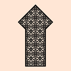Islamic geometric ornament vector patterns for laser cutting stencil and decoration