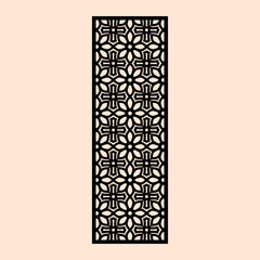 Islamic geometric ornament vector patterns for laser cutting stencil and decoration