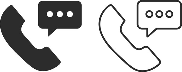 phone call icon. Telephone call signs. Contact us symbols. Answer and decline symbol
