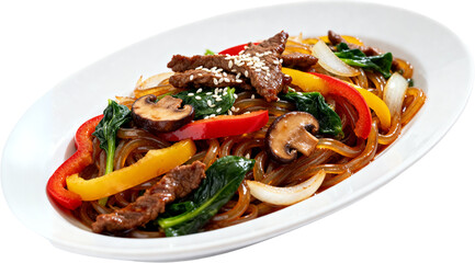 한국전통잡채요리사진