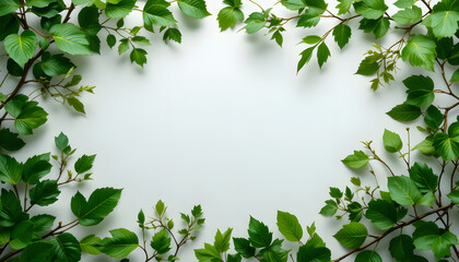 Fototapeta premium green leaves background