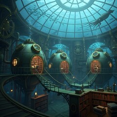 The Atlantis Library: An Underwater Steampunk World