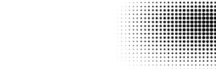 Abstract Halftone Dot Pattern Left Side Gradient for Modern Design and Textured Art.vetor eps10