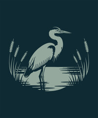 heron illustration